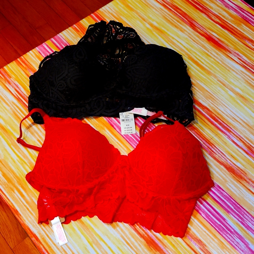 Victoria Secret's Gorgeous Lace Bras - 2X !!